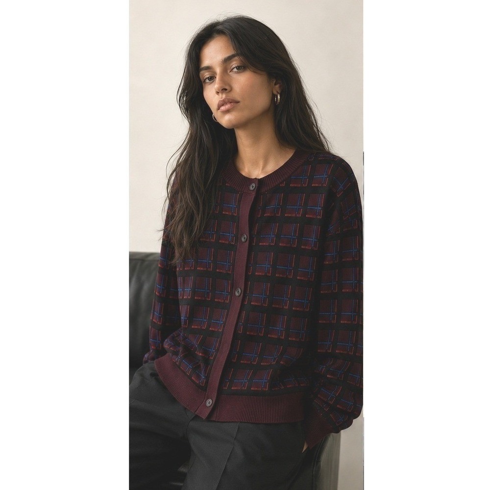Marni Geometric Cardigan Sweater IT 42 / US 6 / M Designer Knit M‎